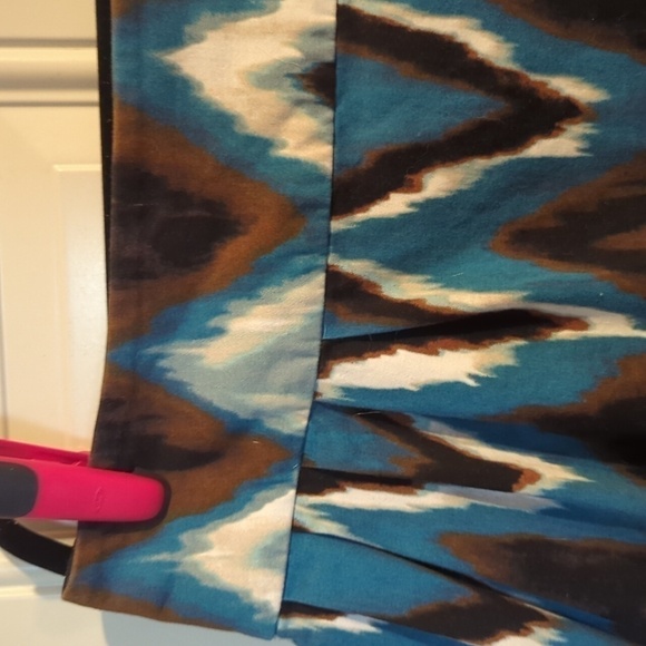 Worthington Stretch Chevron Southwestern feel Swinging Mini - Size 14 - Picture 4 of 12